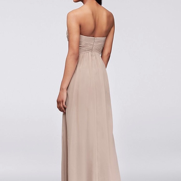 David’s Bridal pink chiffon Bridesmaid’s Dresses - Picture 2 of 8